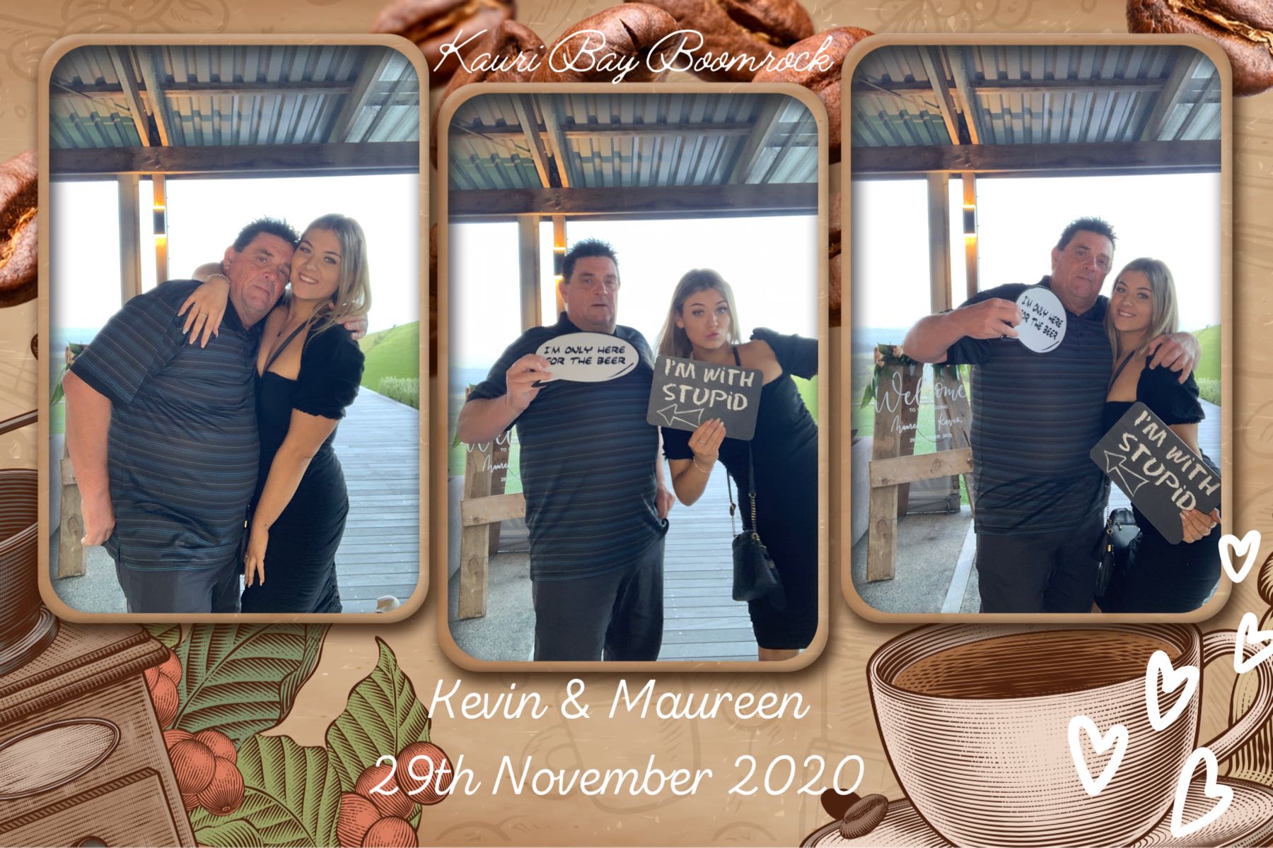 Maureen & Kevin's wedding | View more photos from the event at gallery.photobooth.co.nz/u/SelfieCentral/Maureen-Kevins-wedding